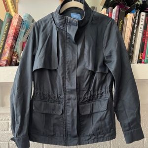 Vera Wang navy blue utility jacket Small S